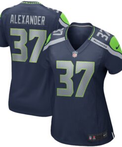 Shaun Alexander Seattle Seahawks  Women_s Game Retired Player Jersey  College Navy