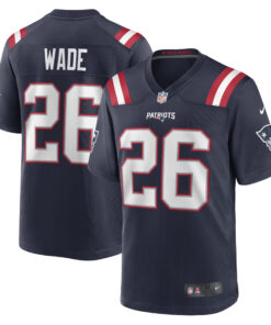 Shaun Wade New England Patriots  Game Jersey  Navy