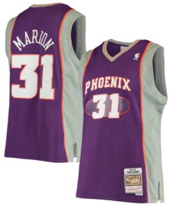 Shawn Marion Phoenix Suns Mitchell &amp Ness 200102 Hardwood Classics Swingman Jersey - Purple