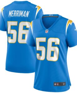 Shawne Merriman Los Angeles Chargers  Women_s Game Retired Player Jersey  Powder Blue