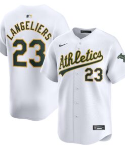 Shea Langeliers Oakland AthleticsHome Limited Player Jersey  White