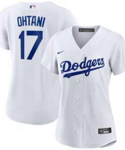 Shohei Ohtani Los Angeles DodgersWomen_s Home Replica Player Jersey  White