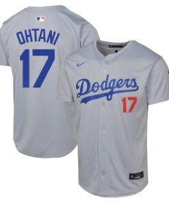 Shohei Ohtani Los Angeles DodgersYouth Alternate Limited Jerseynbspâ€“ Gray