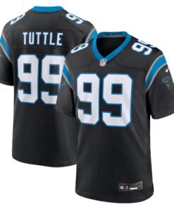 Shy Tuttle Carolina Panthers  Game Player Jersey  Black