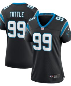 Shy Tuttle Carolina Panthers  Women_s Game Player Jersey  Black