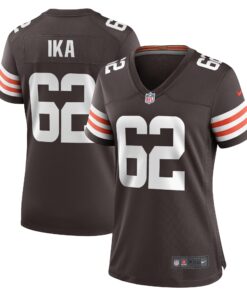 Siaki Ika Cleveland Browns  Women_s Team Game Jersey   Brown