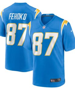 Simi Fehoko Los Angeles Chargers   Game Jersey   Powder Blue