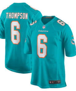 Skylar Thompson Miami Dolphins  Team Game Jersey   Aqua