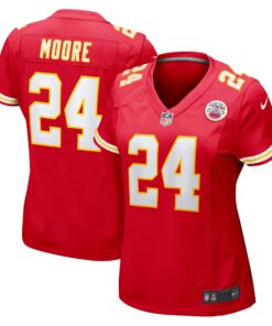 Skyy Moore Kansas City Chiefs  Women_s Game Player Jersey  Red
