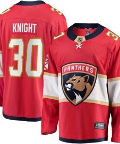 Spencer Knight Florida Panthers Fanatics Home Breakaway Replica Jersey  Red