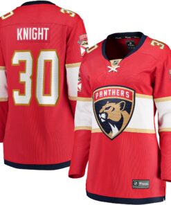 Spencer Knight Florida Panthers Fanatics Women_s Home Breakaway Jersey  Red