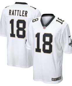 Spencer Rattler New Orleans Saints  2024 NFL Draft Game Player Jersey  White
