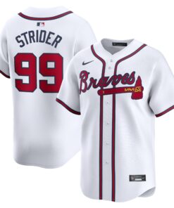 Spencer Strider Atlanta BravesHome Limited Player Jersey  White