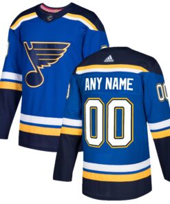 St. Louis Blues Authentic Custom Jersey  Blue