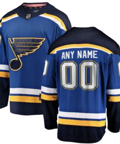 St. Louis Blues Fanatics Home Breakaway Custom Jersey  Blue