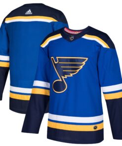 St. Louis Blues Home Authentic Blank Jersey  Blue