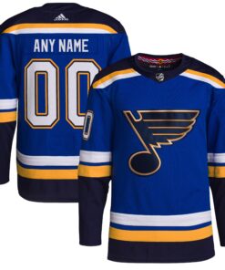  St. Louis Blues  Home  Primegreen Authentic Custom Jersey  Royal