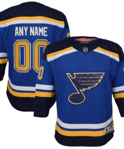 St. Louis Blues Youth Home Premier Custom Jersey  Blue