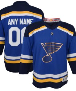  St. Louis Blues Youth Home Replica Custom Jersey  Blue
