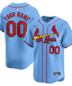  St. Louis Cardinals Alternate Limited Custom Jerseynbspâ€“ Light Blue