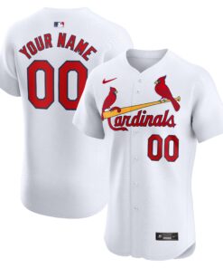 St. Louis CardinalsHome Elite Custom Jersey  White