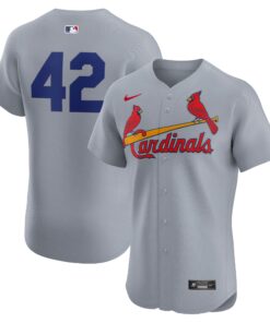 St. Louis CardinalsRoad 2024 Jackie Robinson Day Elite Jersey  Gray