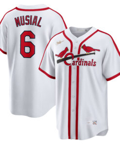 Stan Musial St. Louis CardinalsHome Cooperstown Collection Player Jersey  White