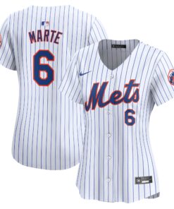 Starling Marte New York MetsWomen_s  Home Limited Player Jersey  White