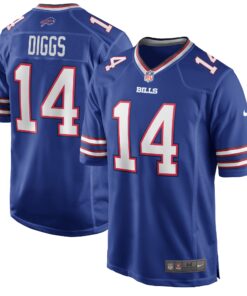 Stefon Diggs Buffalo Bills  Logo Game Player Jersey  Royal