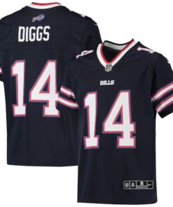 Stefon Diggs Buffalo Bills  Youth Inverted Team Game Jersey  Navy