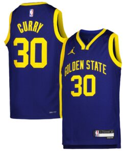 Stephen Curry Golden State Warriors Jordan Brand Youth Swingman Jersey - Statement Edition - Blue