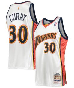 Stephen Curry Golden State Warriors Mitchell &amp Ness 200910 Hardwood Classics Authentic Jersey - White