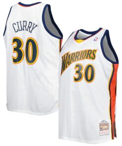 Stephen Curry Golden State Warriors Mitchell &amp Ness Big &amp Tall Hardwood Classics 200809 Swingman Jersey - White
