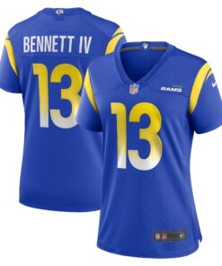 Stetson Bennett Los Angeles Rams  Women_s Team Game Jersey  Royal