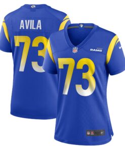 Steve Avila Los Angeles Rams  Women_s Home Game Jersey  Royal