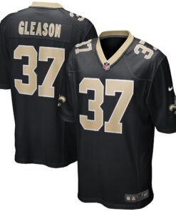 Steve Gleason New Orleans Saints  Game Retired Player Jersey  Black