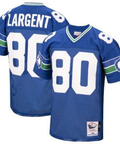 Steve Largent Seattle Seahawks 1985 Mitchell amp Ness Authentic Throwback Retired Player Jersey  Royal