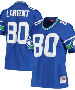 Steve Largent Seattle Seahawks Mitchell amp Ness Women_s 1985 Legacy Replica Jersey  Royal