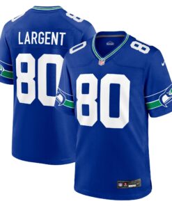 Steve Largent Seattle Seahawks  Throwback Retired Player Game Jersey  Royal