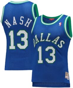 Steve Nash Dallas Mavericks Mitchell &amp Ness Women's 199899 Hardwood Classics Swingman Jersey - Blue 1