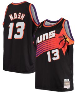 Steve Nash Phoenix Suns Mitchell &amp Ness 199697 Big &amp Tall Hardwood Classics Swingman Jersey - Black