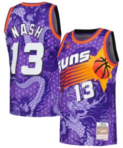 Steve Nash Phoenix Suns Mitchell &amp Ness 199697 Hardwood Classics Asian Heritage 6.0 Swingman Throwback Player Jersey - Purple