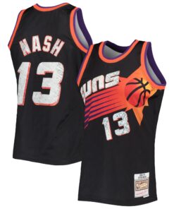 Steve Nash Phoenix Suns Mitchell &amp Ness 199697 Hardwood Classics NBA 75th Anniversary Diamond Swingman Jersey - Black