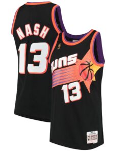 Steve Nash Phoenix Suns Mitchell &amp Ness 199697 Hardwood Classics Swingman Jersey - Black
