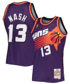 Steve Nash Phoenix Suns Mitchell &amp Ness 199697 Hardwood Classics Swingman Jersey - Purple