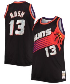 Steve Nash Phoenix Suns Mitchell &amp Ness Big &amp Tall 199697 NBA 75th Anniversary Diamond Swingman Jersey - Black