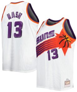 Steve Nash Phoenix Suns Mitchell &amp Ness Big &amp Tall Hardwood Classics 199697 Swingman Jersey - White