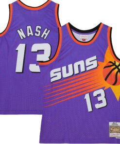 Steve Nash Phoenix Suns Mitchell &amp Ness Hardwood Classics 199697 Tropical Swingman Jersey - Purple