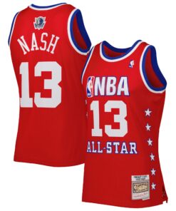 Steve Nash Western Conference Mitchell &amp Ness 2003 All Star Game Swingman Jersey - Red