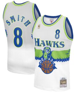 Steve Smith Atlanta Hawks Mitchell &amp Ness 1996-97 Hardwood Classics Reload 3.0 Swingman Jersey - White